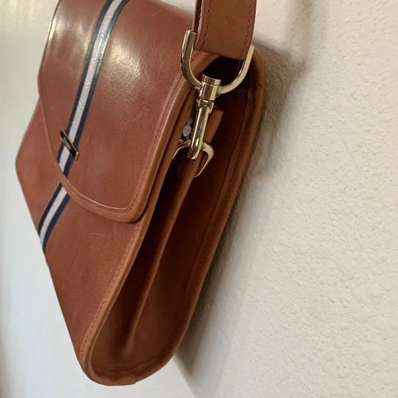 Brahmin Jacquelyn Tan Brown Embossed Leather Shoulder Bag